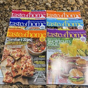 Lot Of Taste Of Homes Cooking Back Issues Recipes Magazines 2011 set Of 6